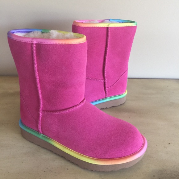pink rainbow uggs